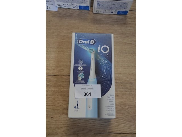 Elektrische tandenborstel braun oral b io series 3s ice blue (b435) - afbeelding 1 van  4