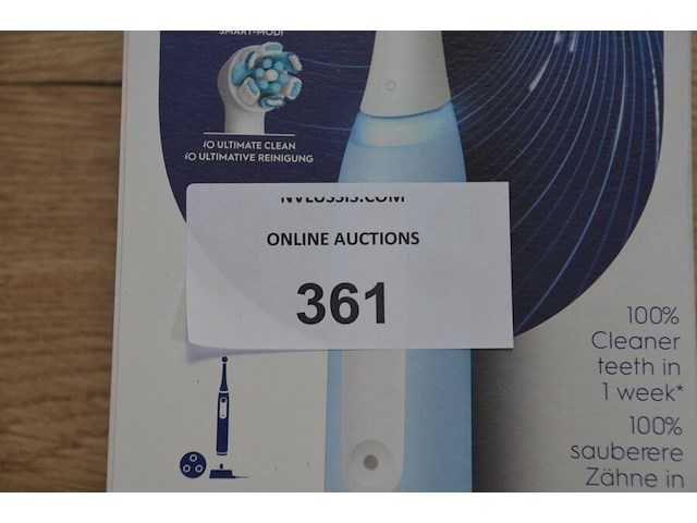 Elektrische tandenborstel braun oral b io series 3s ice blue (b435) - afbeelding 2 van  4
