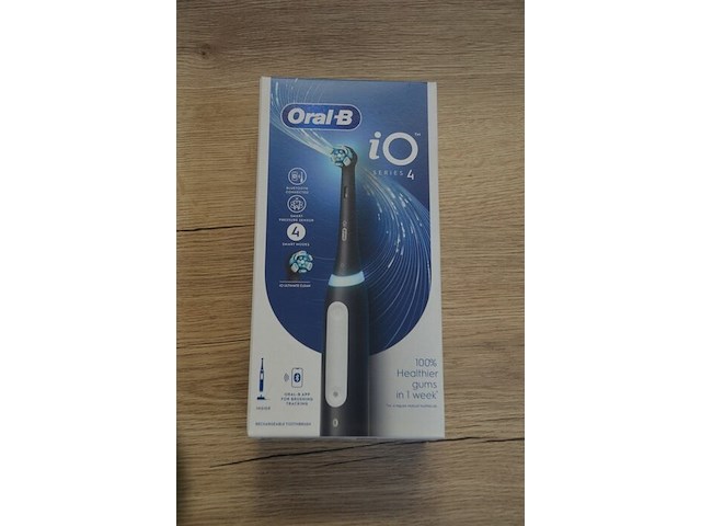 Elektrische tandenborstel braun oral b io series 4 matt black (b435) - afbeelding 1 van  4