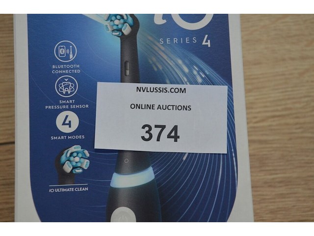 Elektrische tandenborstel braun oral b io series 4 matt black (b435) - afbeelding 2 van  4