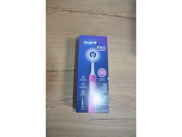 Elektrische tandenborstel braun oral b smart 4 4100 s white en braun oral b pro junior 6+ purple (b435) - afbeelding 5 van  6
