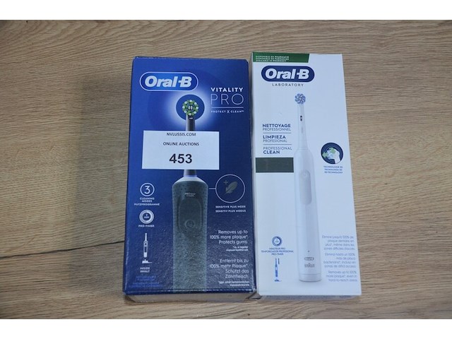 Elektrische tandenborstels baun vitality pro black en braun oral b laboratory white (b435) - afbeelding 1 van  6