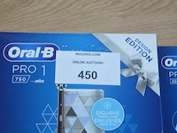 Elektrische tandenborstels braun oral b pro 1 750 design edition en braun oral b pro 3 3000 (b435) - afbeelding 2 van  6