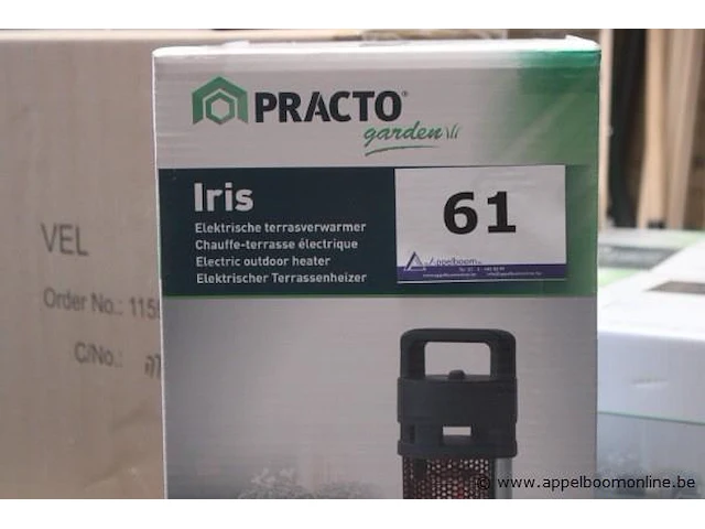 Elektrische terrasverwarmer practo, iris - afbeelding 2 van  2