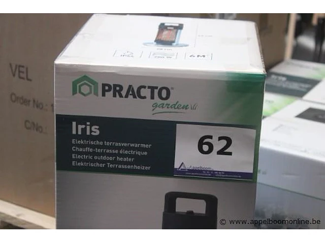 Elektrische terrasverwarmer practo, iris - afbeelding 2 van  3