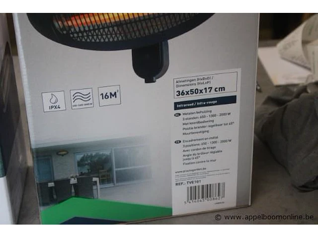 Elektrische terrasverwarmer practo, thallo - afbeelding 2 van  2