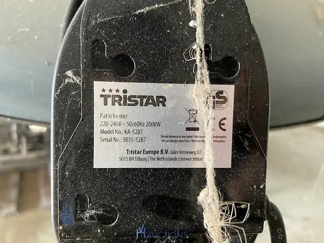 Elektrische terrasverwarmer tristar - afbeelding 4 van  4