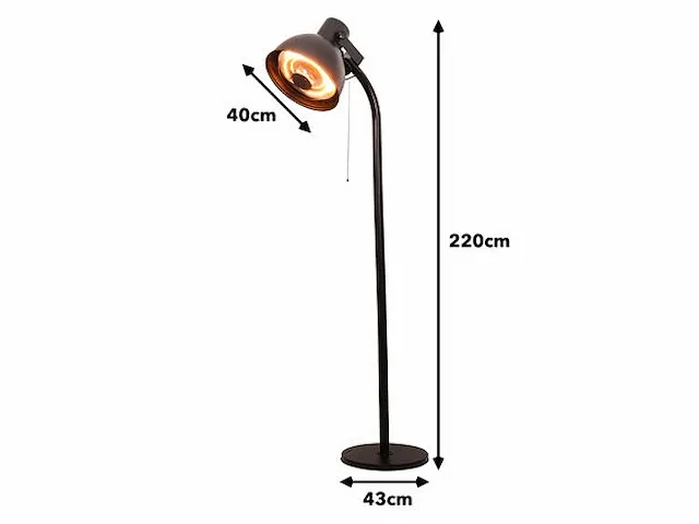 Elektrische terrasverwarmer - afbeelding 2 van  5