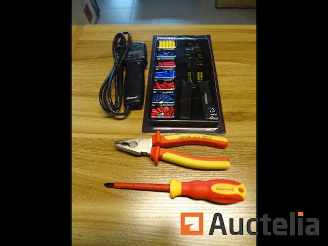 Elektrische tester, elektricienset met tang, tang en elektriciensschroevendraaier - afbeelding 1 van  4