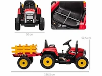 Elektrische tractor met aanhanger, zittractor - afbeelding 3 van  3
