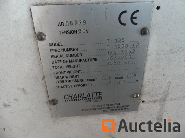 Elektrische tractoren (te herstellen) charlatte t135 - afbeelding 4 van  11