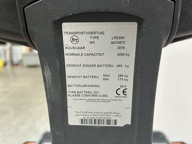 Elektrische transpallet bt levio - afbeelding 4 van  5