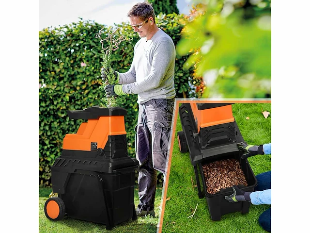 Elektrische tuinhakselaar, 2800w - afbeelding 7 van  8