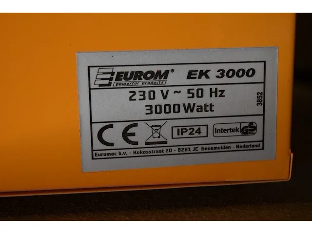 Elektrische verwarming eurom ek3000 - afbeelding 4 van  5