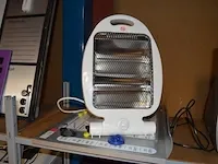 Elektrische verwarming, kleuren tv salora, 3 sigarettenmachientjes, 6 dames uurwerken, ukelele set, planningsbord - afbeelding 3 van  8