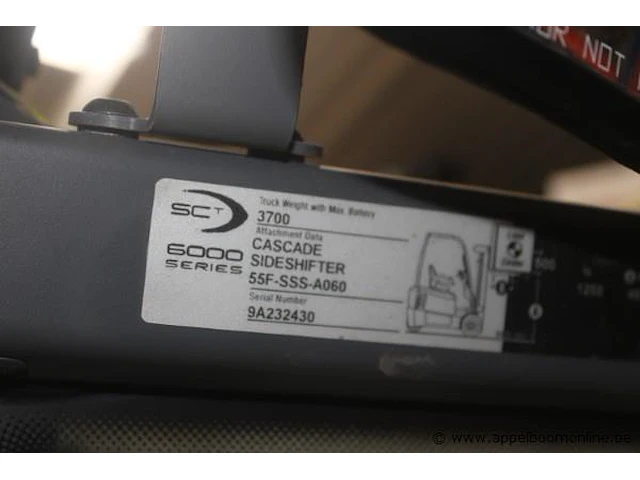 Elektrische vorkheftruck crown 6000 series, 55f-sss-a060, s nummer 9a232430, 4939 werkuren met lader - afbeelding 5 van  8