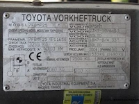 Elektrische vorkheftruck toyota, 7fbmf25, 3285kg, max 4700mm, nominaal hefvermogen 2500kg, bj 2004, 37608 werkuren - afbeelding 4 van  8