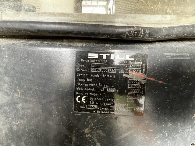 Elektrische vorklift still r60-30, bwj. 2004 - afbeelding 2 van  20