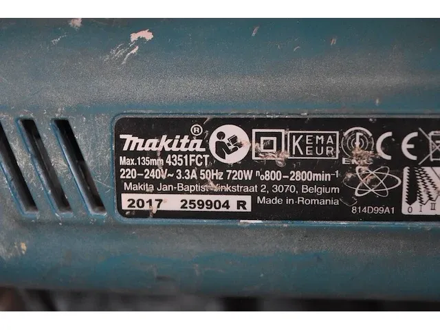 Elektrische wipzaag makita in koffer 4315fct (12) - afbeelding 6 van  6