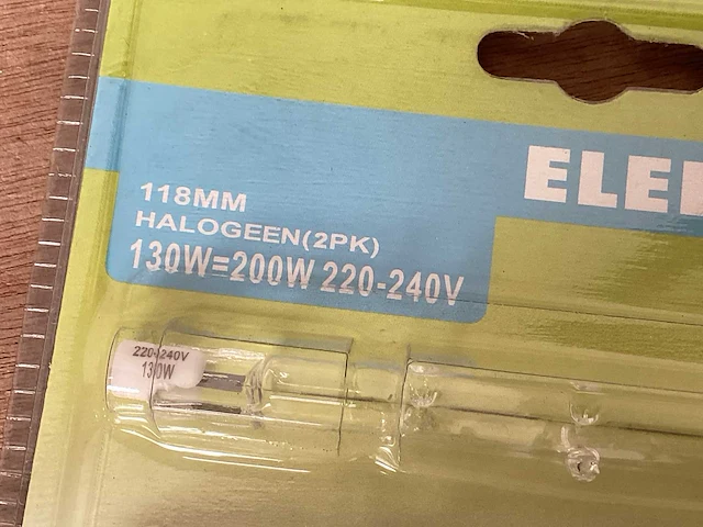 Elektrofix br06 118 mm halogeenbuis 200w, 2 pack (180x) - afbeelding 2 van  3