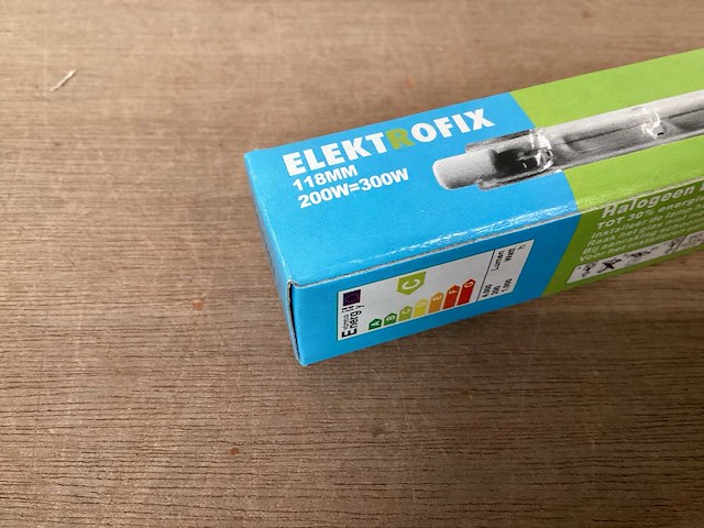 Elektrofix br07 118 mm halogeenbuis 200w (250x) - afbeelding 2 van  5