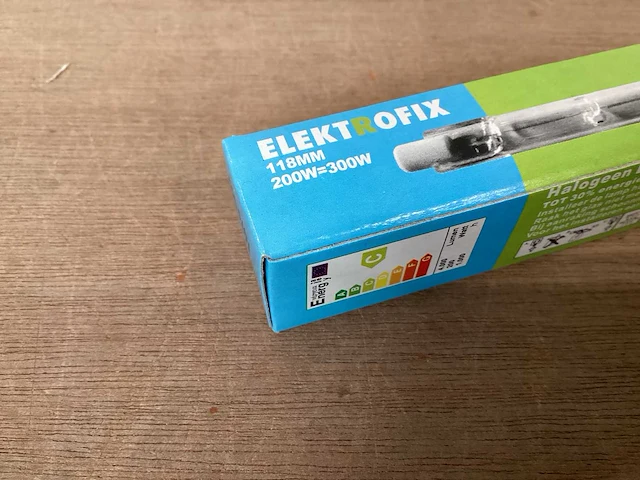 Elektrofix br07 118 mm halogeenbuis 200w (600x) - afbeelding 2 van  5