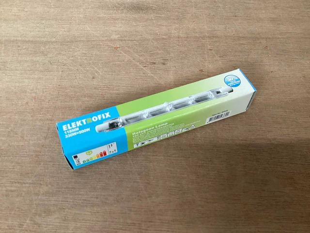 Elektrofix br09 118 mm halogeenbuis 500w (495x) - afbeelding 1 van  3