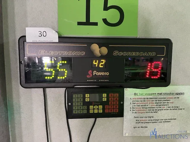 Elektronisch scorebord fagero - afbeelding 1 van  2