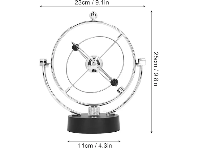Elektronisch zonnestelsel magnetische swing energy orbit desktop ornament - afbeelding 2 van  2