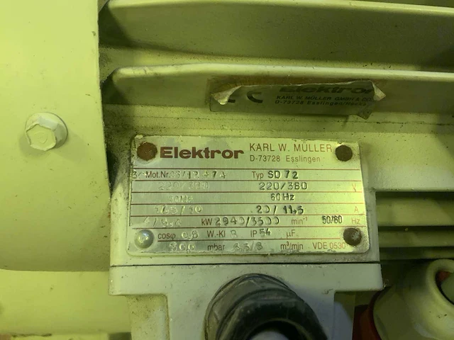 Elektror sd 72 vacuümpomp - afbeelding 4 van  4