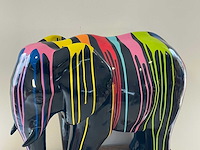 Elephant / olifant h60cm black trash - afbeelding 2 van  2