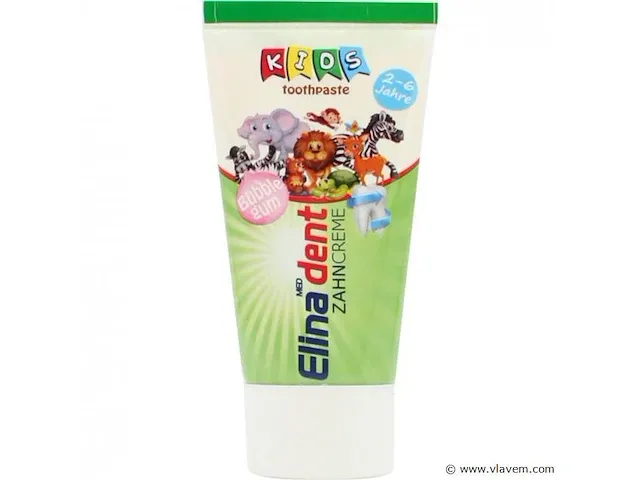 Elina kids tandpasta 50ml 24 stuks - afbeelding 1 van  1
