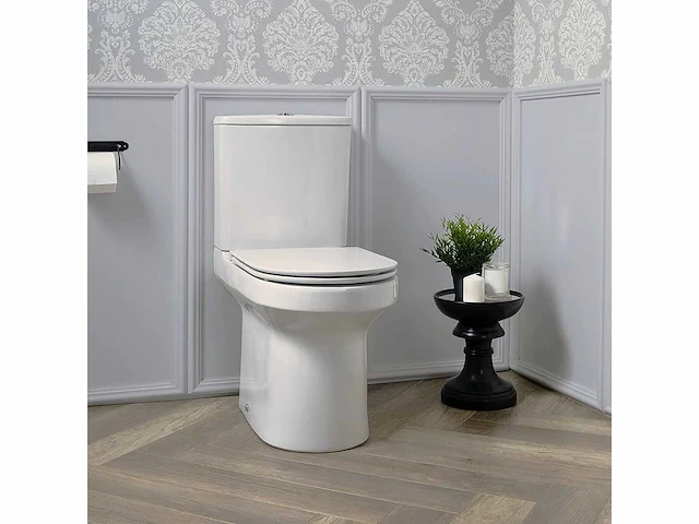 Elite randloos vloertoilet + jacob delafon toiletbril - afbeelding 1 van  5