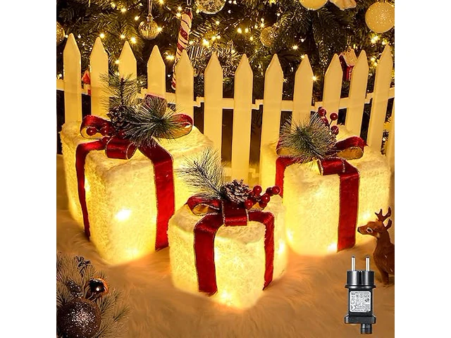 Elktry led-geschenkdoos (3 stuks) - afbeelding 1 van  4