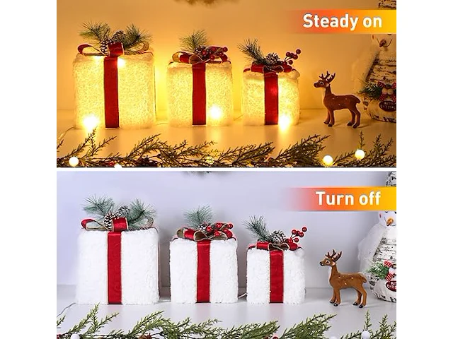 Elktry led-geschenkdoos (3 stuks) - afbeelding 4 van  4