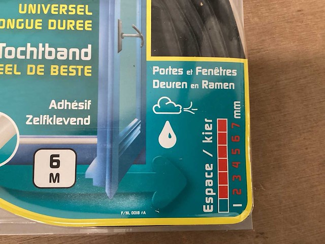 Ellen tochtband siliconen, pro 6 mtr (160x) - afbeelding 4 van  5