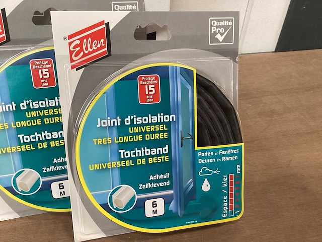 Ellen tochtband siliconen, pro 6 mtr (160x) - afbeelding 2 van  5