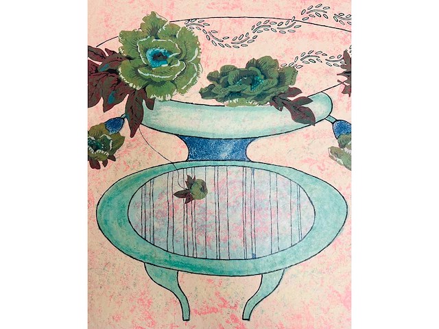 Ellen van toor - chair - kleurenzeefdruk - afbeelding 6 van  9