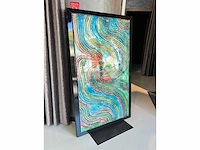 Elvira lopez - hand made - 1/1 kunstwerk - "colors wave" n1 - 140x90cm - ingelijst - uitzonderlijk . - afbeelding 4 van  7