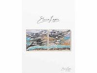 Elvira lopez - hand made - 1/1 uniek kunstwerk - 2 stuks van 85x85 cm - 180x 85 cm - uitzonderlijk - afbeelding 2 van  9