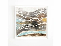Elvira lopez - hand made - 1/1 uniek kunstwerk - 2 stuks van 85x85 cm - 180x 85 cm - uitzonderlijk - afbeelding 8 van  9