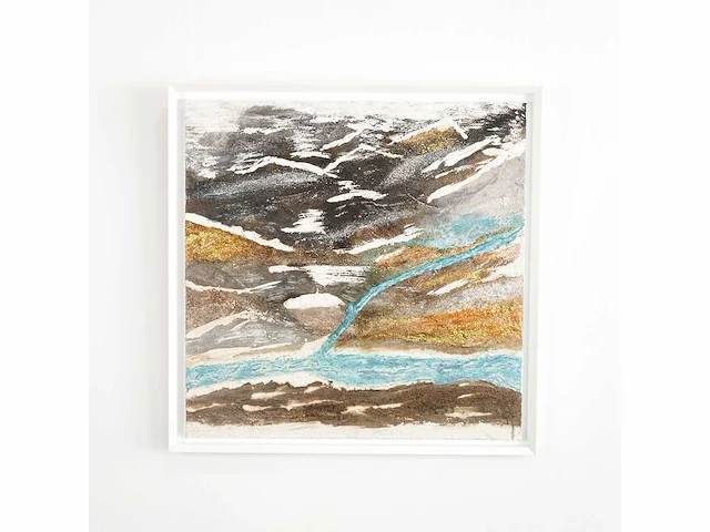 Elvira lopez - hand made - 1/1 uniek kunstwerk - 2 stuks van 85x85 cm - 180x 85 cm - uitzonderlijk - afbeelding 9 van  9