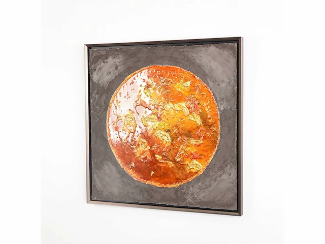 Elvira lopez - trio giant art "the world" 2024 -- 1/1 hand kunstwerk - 3 stuks van 110 cmx110cm - totale muur 110 cm x 350 cm- uitzonderlijk - afbeelding 15 van  15