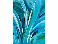 Elvira lopez, botanica n° 4- acrylverf - uniek kunstwerk 1/1 - 80x80 cm - ingelijst .90x90 cm - afbeelding 9 van  12