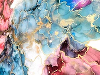 Elvira lopez "vida de colores" 2024 - kleuren inkt & epoxy - 1/1 hand kunstwerk - 130 cmx90cm - uitzonderlijk - afbeelding 5 van  8