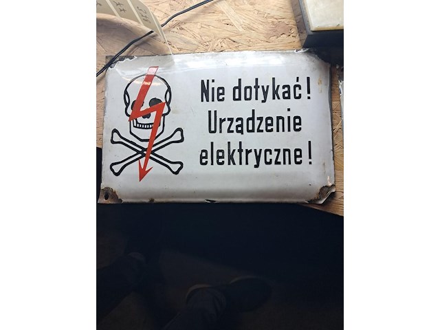 Emaille bord 300mm x 200mm - afbeelding 1 van  2