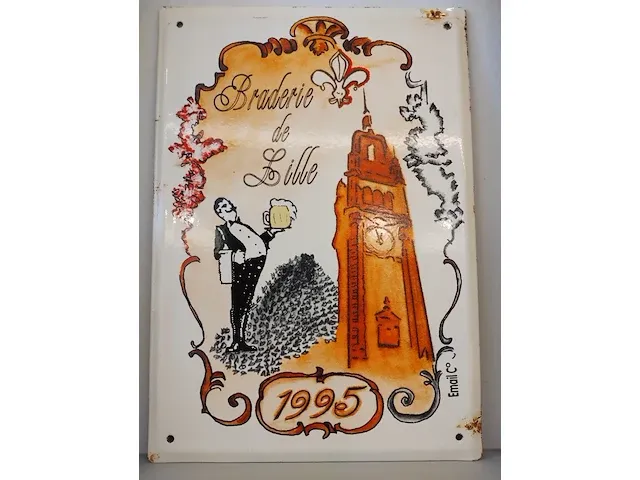 Emaille bord braderie de lille - afbeelding 1 van  3