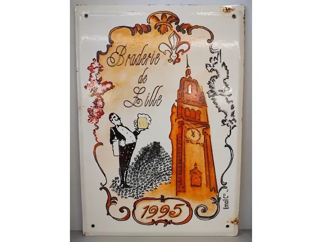 Emaille bord braderie de lille - afbeelding 3 van  3