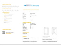 Emerald diamant 1.00ct – d/vs1 – hrd - afbeelding 4 van  4