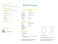 Emerald diamant 1.55ct – e/vs2 – hrd - afbeelding 4 van  4